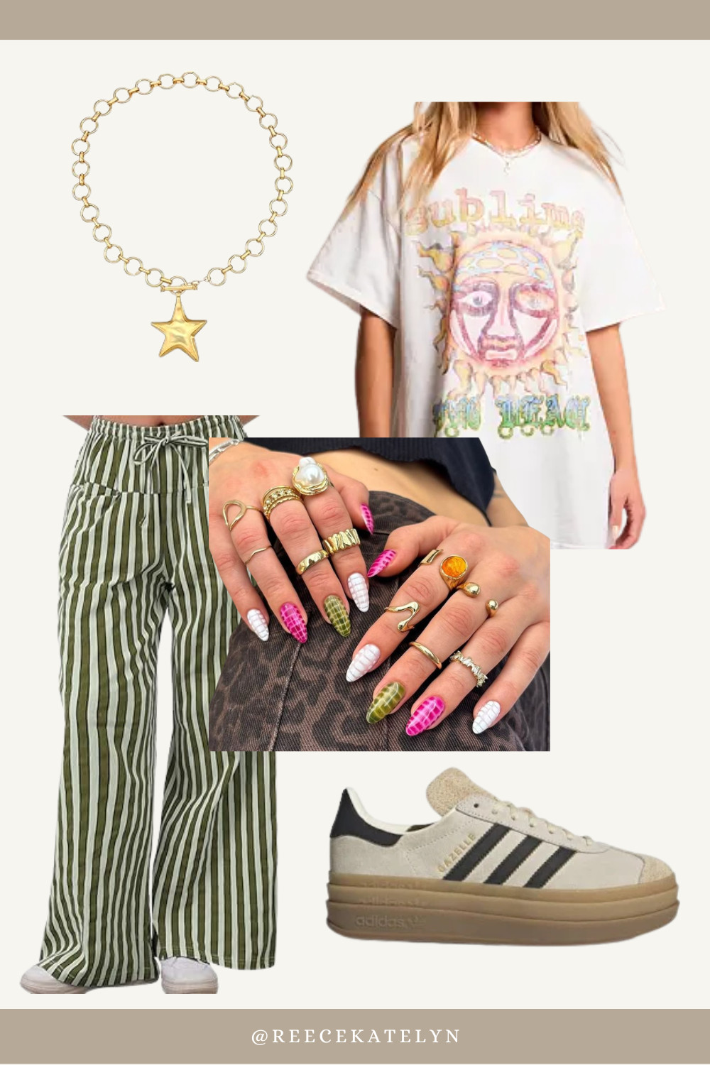 funky + trendy womens summer outfit 💚
green striped pants + a sunlime tee for a bold, dopamine dressing moment

bright, fun & perfect for summer days ☀️

#dopaminedressing #colorfulstyle #summeroutfit #trendylooks #brightfashion #ltkstyle #ltkunder100 

 