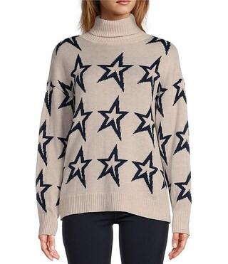 Active Star Wool Turtleneck Long Sleeve Sweater | Dillard's