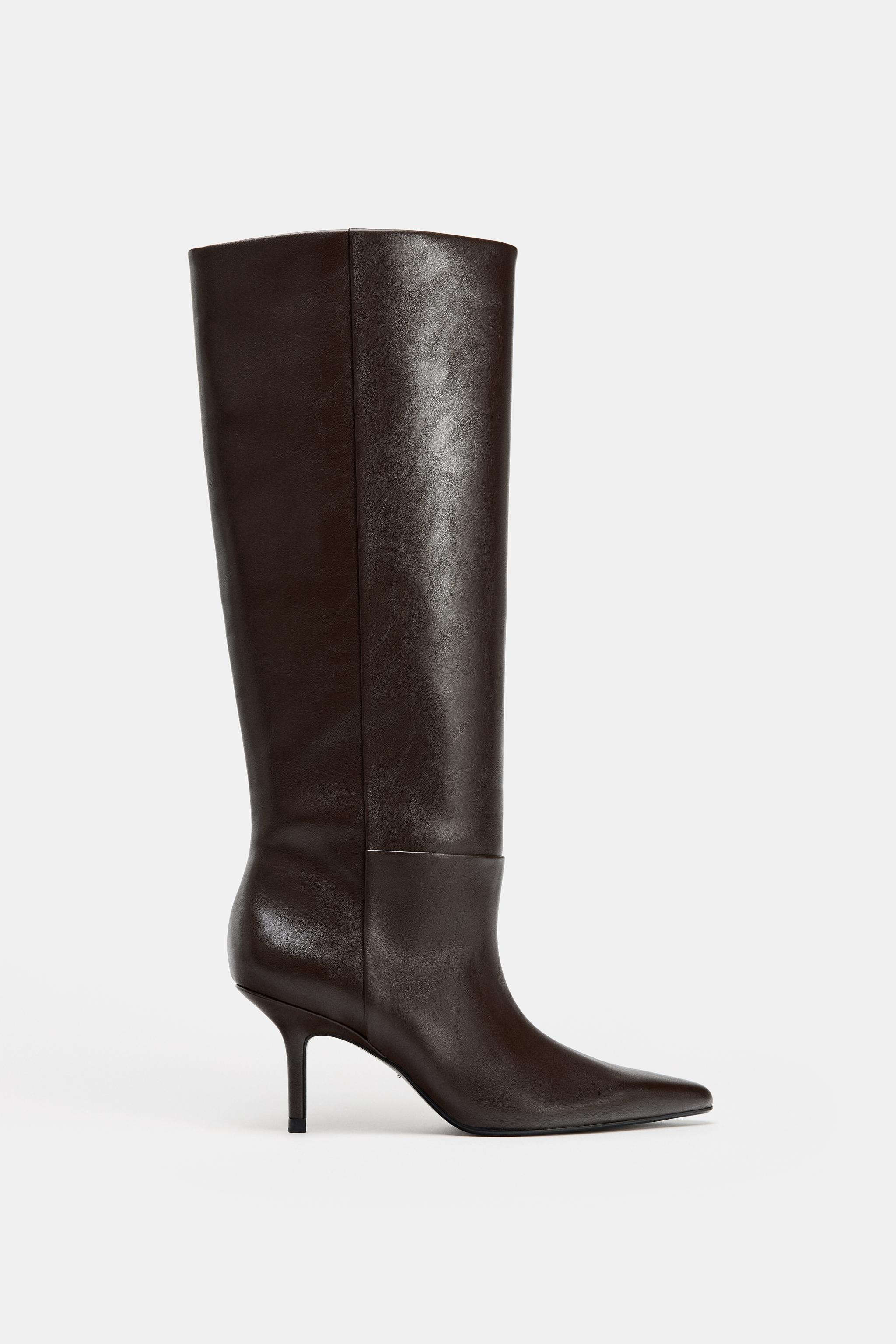 POINTED TOE HEELED BOOTS | Zara Canada
