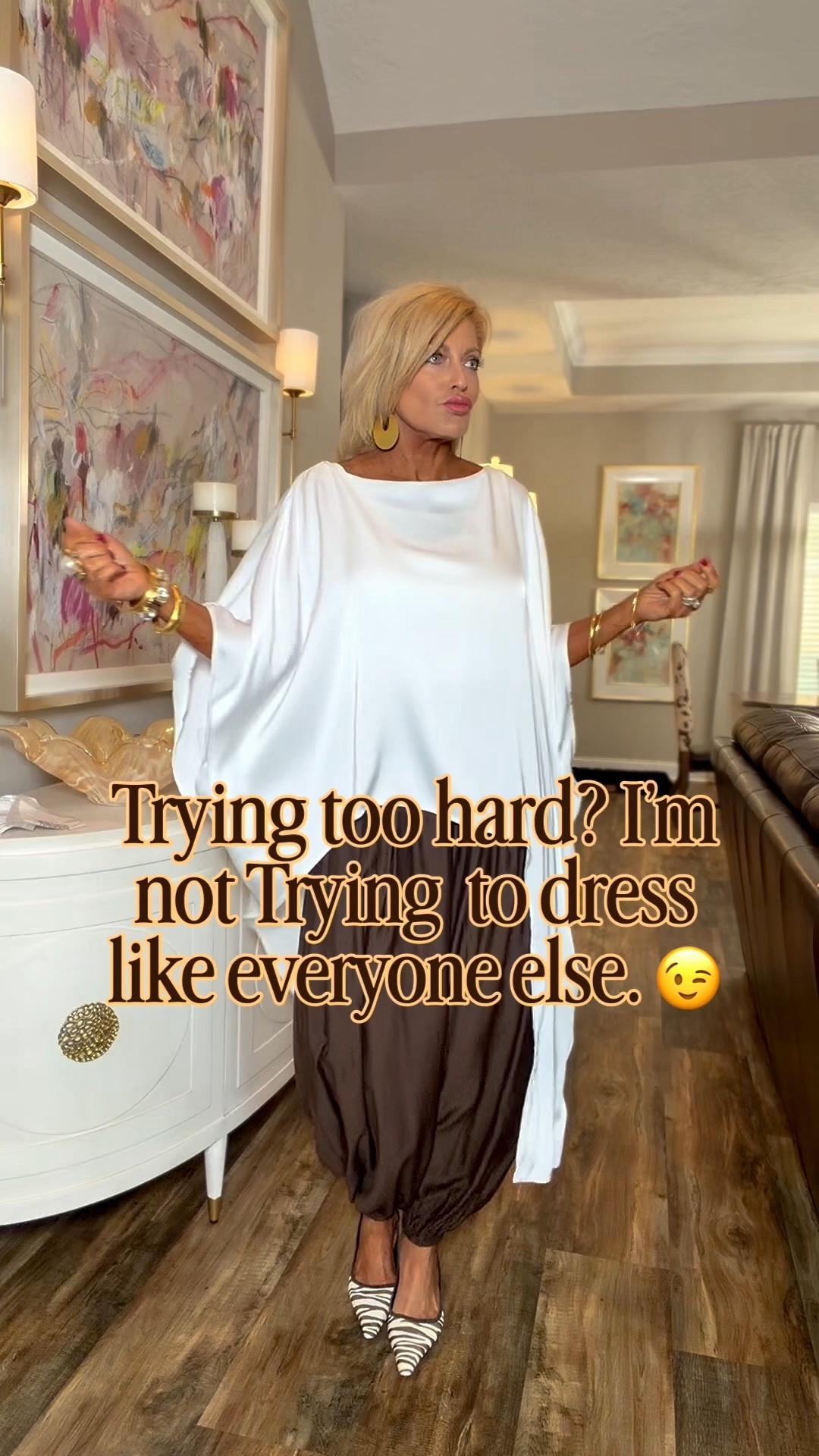Styling ballon pants is so much fun!
Sizes I’m wearing 
Balloon pants/sm
White top/one size 
Leopard top/med
Vest/med

#LTKdayinmylife #LTKvlog #LTKgrwm
