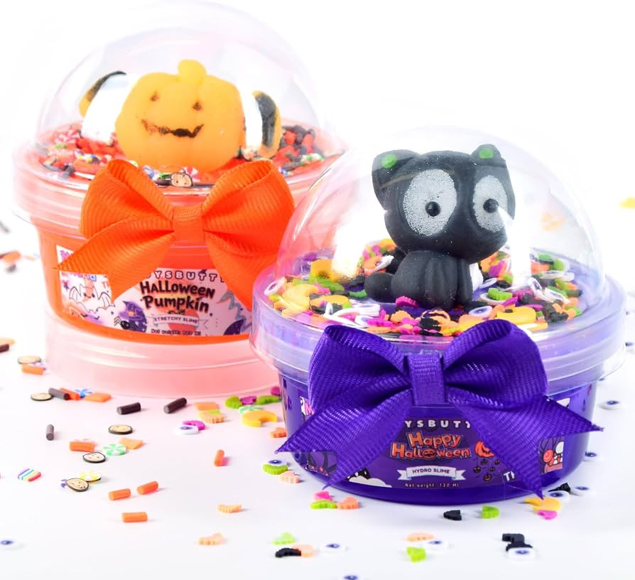 FINOCLAY Halloween Slime Kit for Boys,2 Pack Glow in The Dark Sensory Putty,Water Slime with Kawa... | Amazon (US)