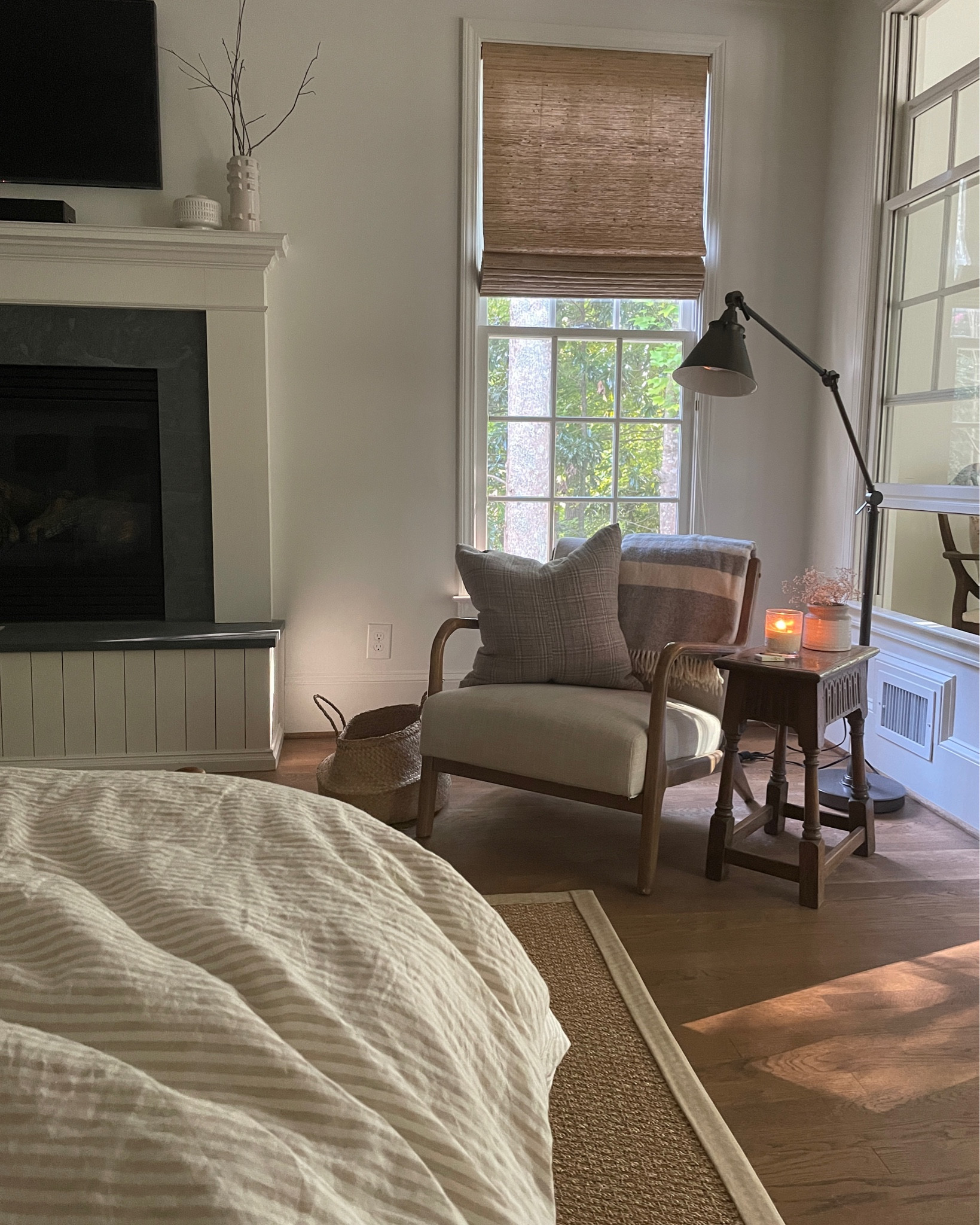 Primary bedroom, bedroom, cozy, cozy bedroom, fall decor, bedding, fireplace, bedroom decor 

#LTKhome #LTKunder100 #LTKSeasonal