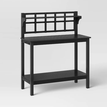 Click for more info about Blackened Wood Patio Potting Bench - Smith & Hawken™
