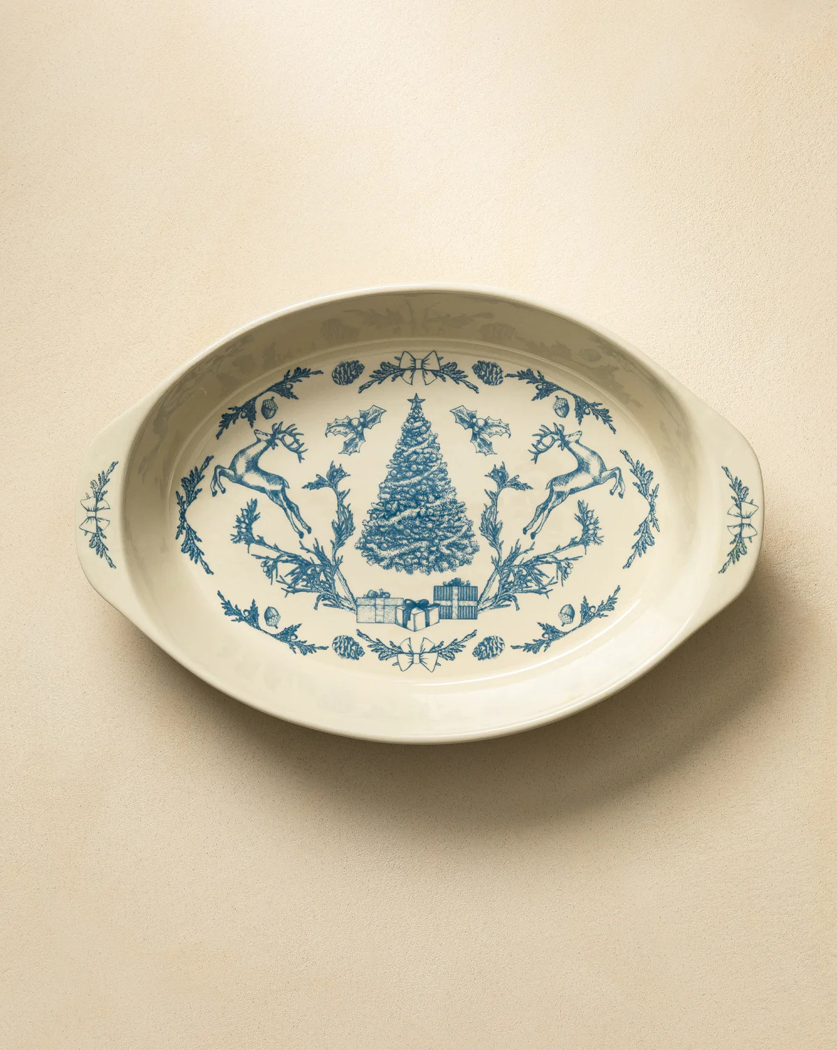 Holiday Handled Stoneware Baker | McGee & Co. (US)