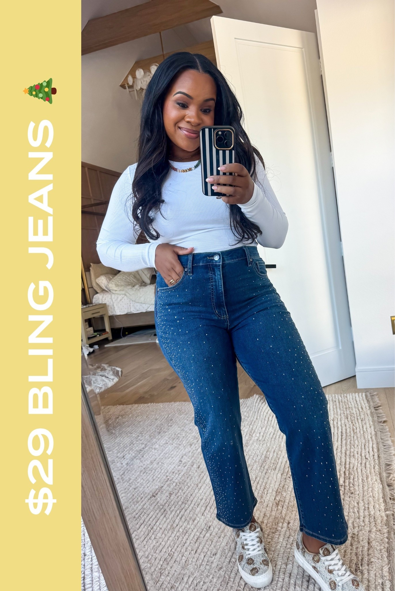 $29 comfy bling jeans from Walmart! ✨

#LTKFindsUnder50 #LTKStyleTip #LTKHoliday