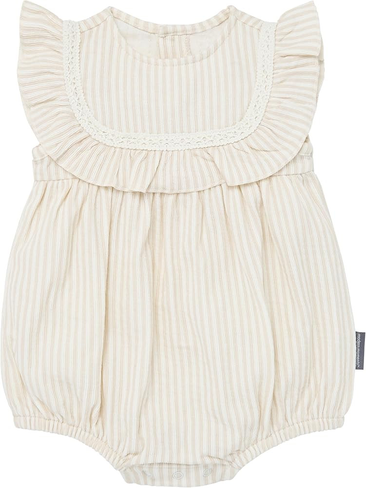 Modern Moments by Gerber baby-girls Ruffle Bodice Bubble Romper | Amazon (US)