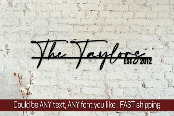 Established Sign  Family Name Sign  Personalized Sign  - Etsy | Etsy (US)