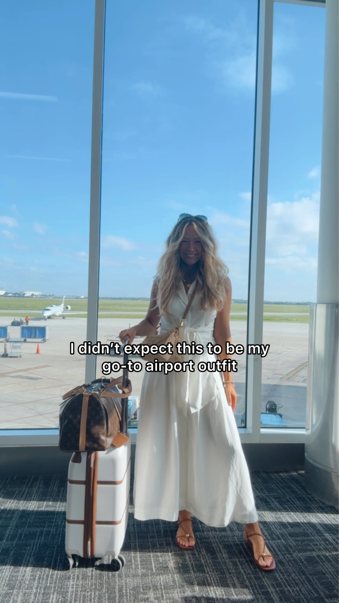 Affiliate links - I earn commission on purchases made through my links | Maybe this sounds backwards, but a long dress has become one of my favorite travel outfits! It’s loose, comfortable, easy for long travel days, and I can throw a cardigan over the top if it gets cold on the plane! ✈️🧳🏷️

Airport outfit
Travel outfit
Summer vacation outfit

#LTKTravel