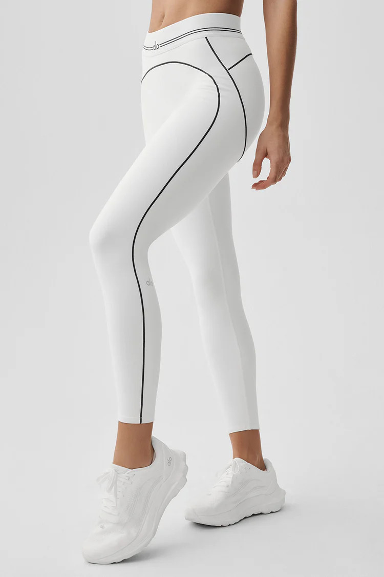 Airbrush High-Waist 7/8 Heart Throb Legging | Alo Yoga (US)