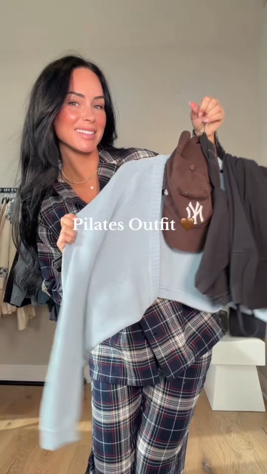 Pilates outfit & it’s all on sale 🤎 

I will have it 🔗 on my LTK in the outfit inspo section. 
My sizing 5’7, 145lbs, 32dd
I’m wearing size smalls, size 4 legging 

#LTKfitnessgoals #LTKActive #LTKSaleAlert
