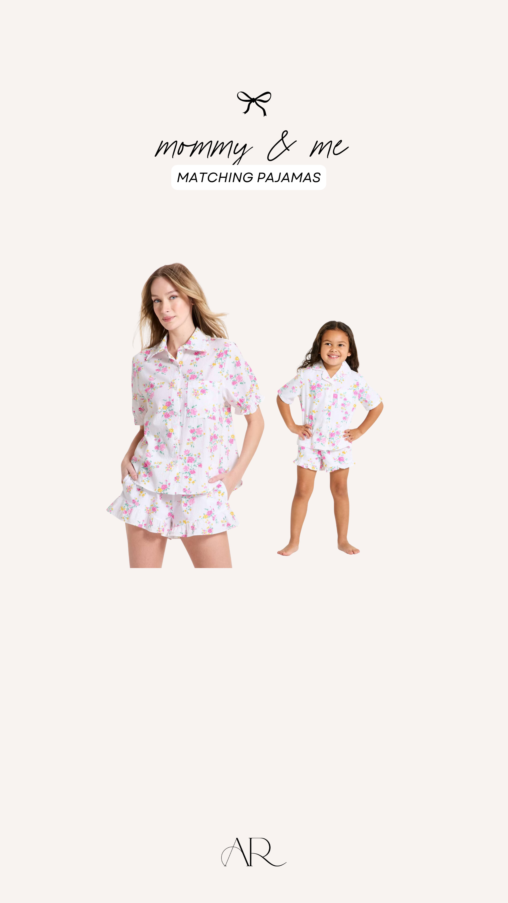 Mommy and me matching pjs sets! Okay... I'm obsessed with this print!

matching pjs, mommy and me matching, spring style 

 #LTKSeasonal #LTKKids