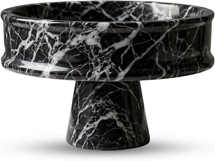 Handcrafted 10-Inch Marble Fruit Bowl, Elegant Coffee Table Decor, Kitchen Island Decor, and Dini... | Amazon (US)