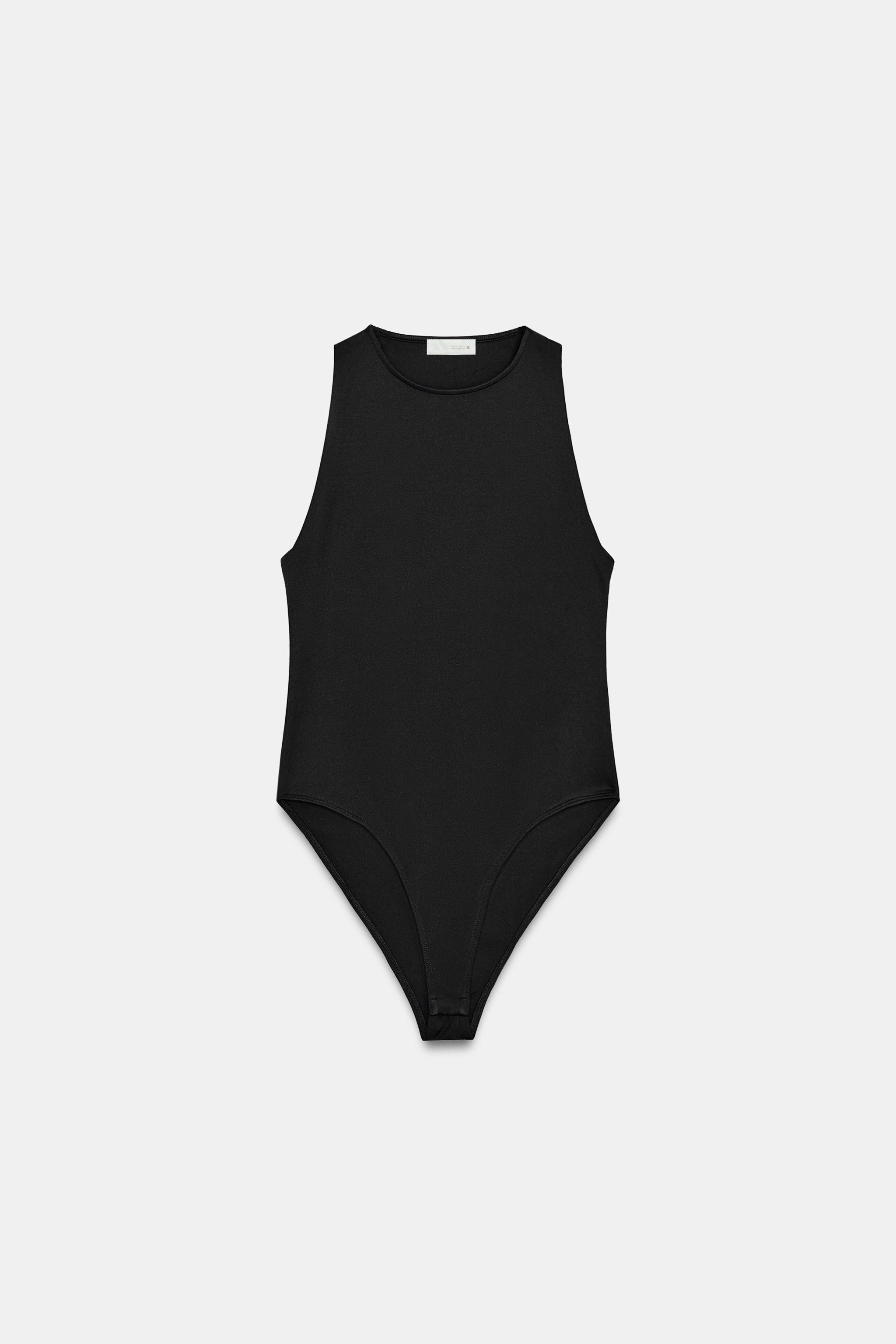 HALTER NECK POLYAMIDE BODYSUIT | Zara US