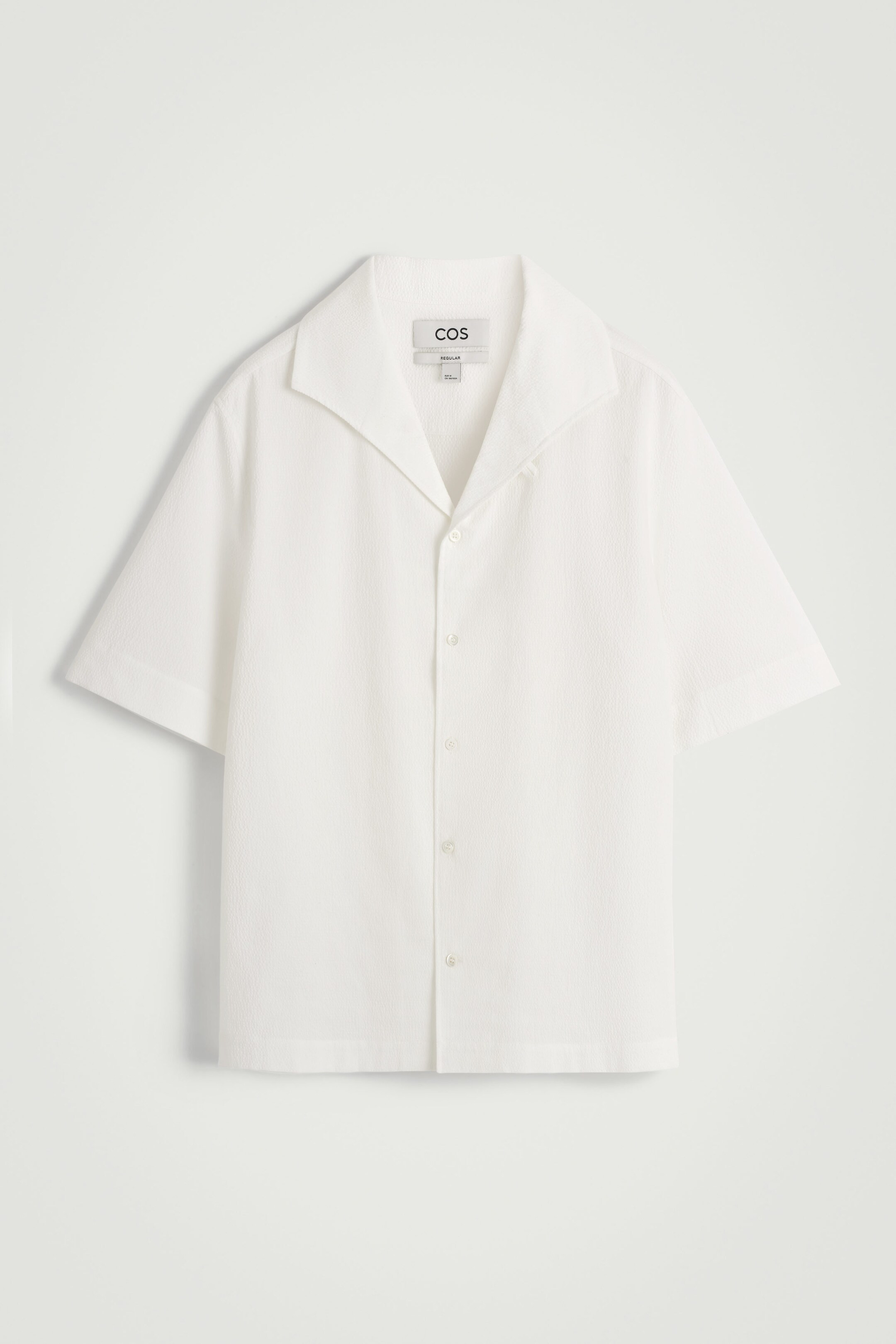 CAMP-COLLAR SEERSUCKER SHIRT - WHITE | COS (EU)
