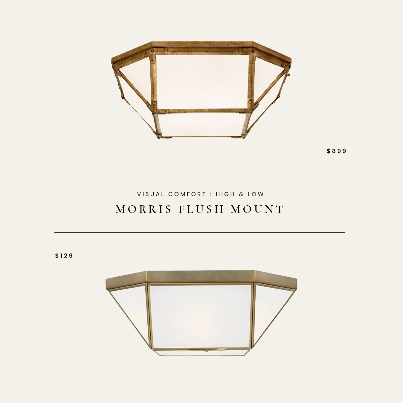 High / Low : Visual Comfort Morris Flush Mount 

 #LTKHome #LTKSaleAlert