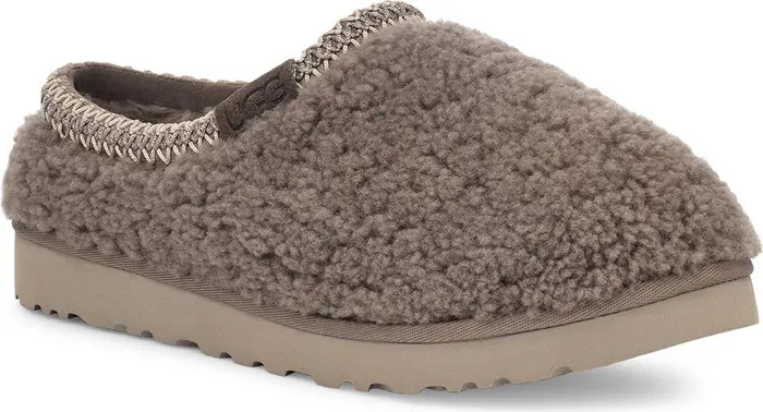 Tasman Maxi Curly Genuine Shearling Slipper (Men) | Nordstrom