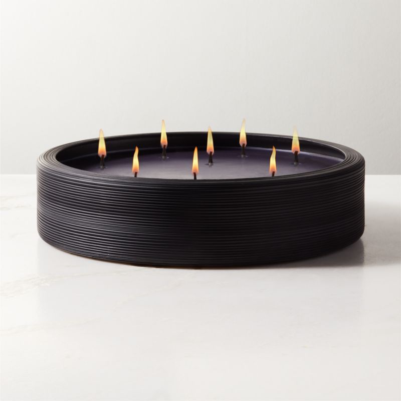 Black Spiral 8-Wick Candle 11.5" + Reviews | CB2 | CB2