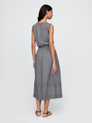 Gap × DÔEN Gingham Midi Skirt | Gap (US)