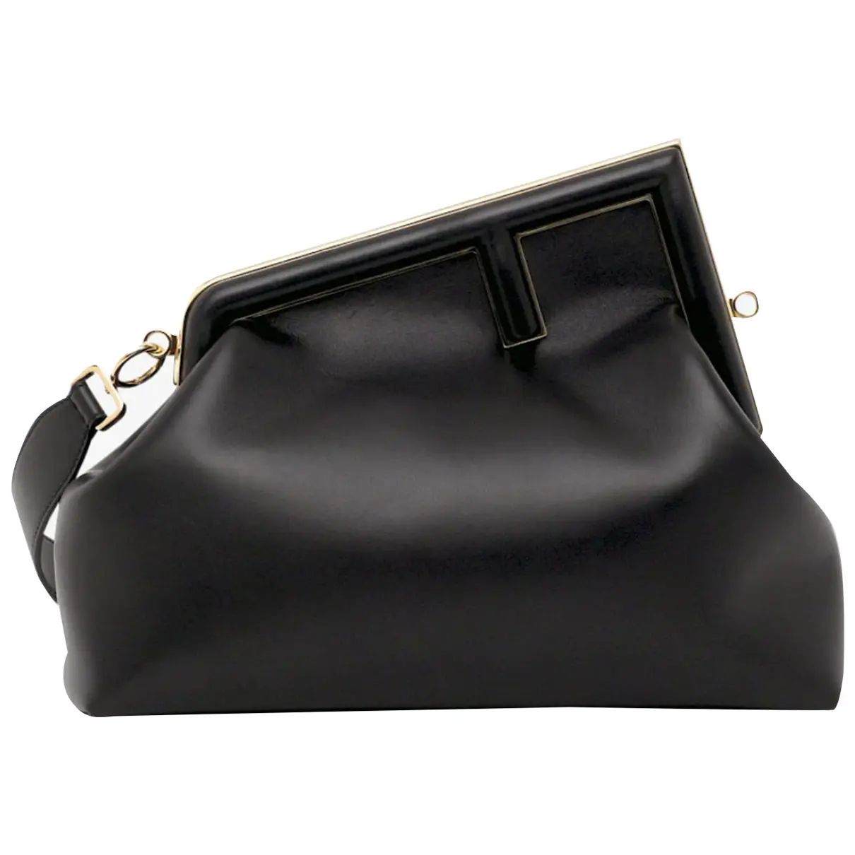 First leather handbag Fendi Black in Leather - 31319402 | Vestiaire Collective (Global)