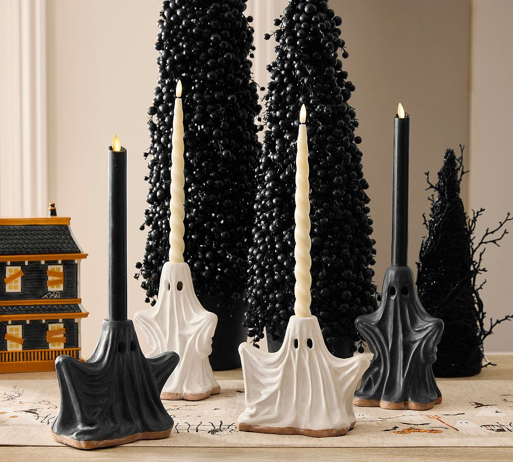 Ceramic Ghost Candle Holder | Pottery Barn (US)