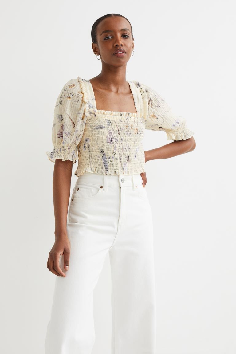 Smocked Crop Top | H&M (US)