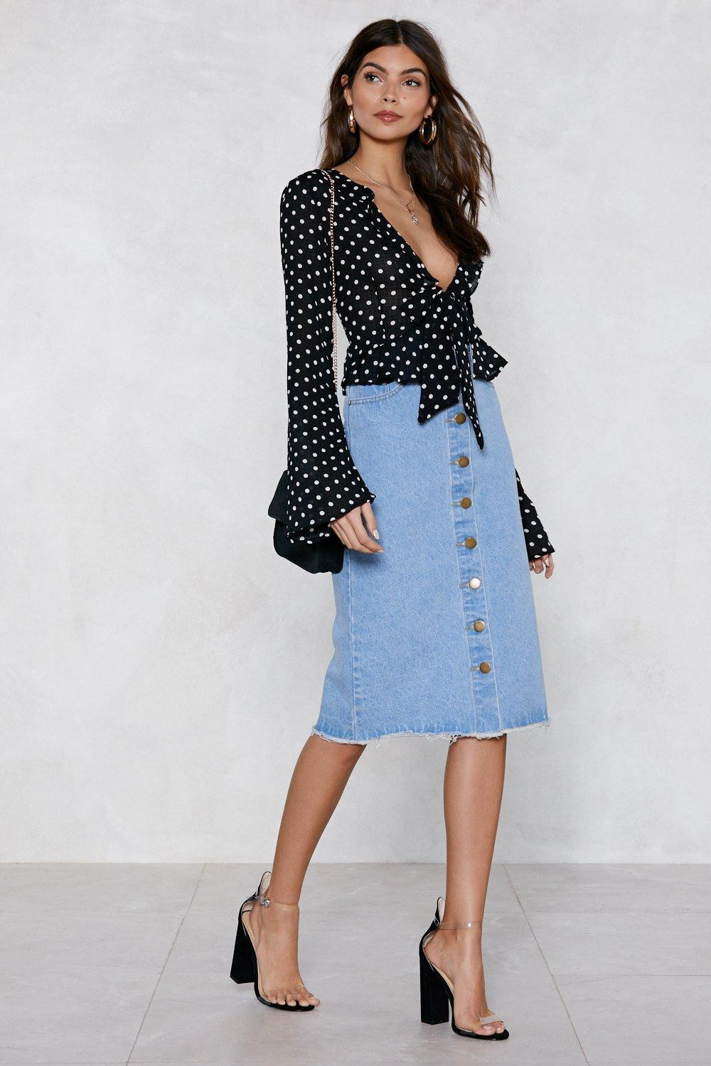 Button to It Denim Skirt | NastyGal (US & CA)