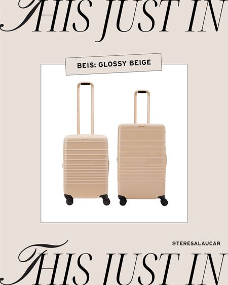 This just in: glossy beige luggage 

Travel, beige luggage, beis luggage

#LTKtravel