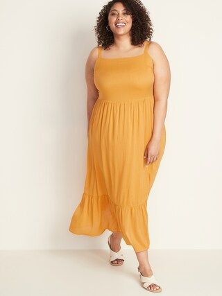 Fit & Flare Plus-Size Tiered Maxi Dress | Old Navy US