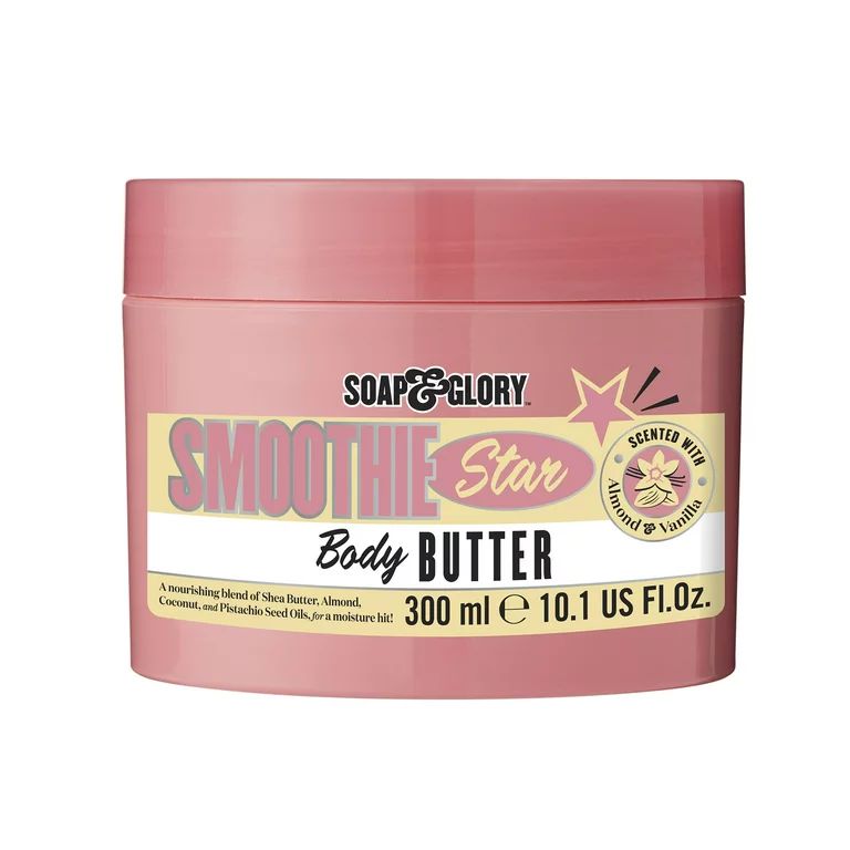 Soap & Glory Smoothie Star Body Butter with Shea Butter for Softer and Smoother Skin, 10.1 oz | Walmart (US)