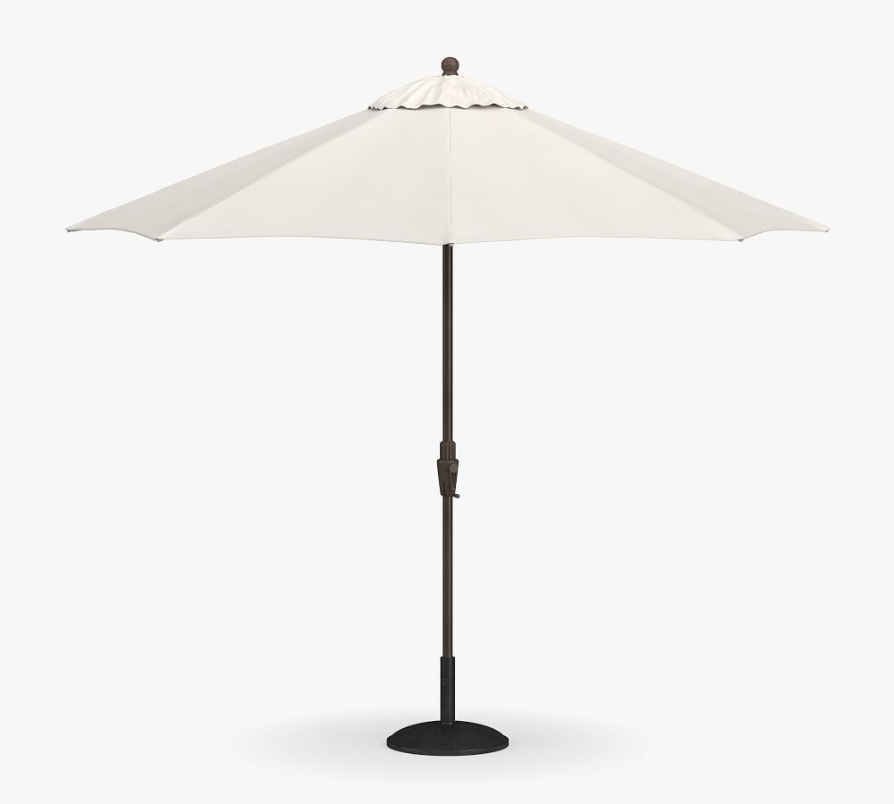 9' Round Outdoor Patio Umbrella – Rustproof Aluminum Tilt Frame​, Bronze | Pottery Barn (US)