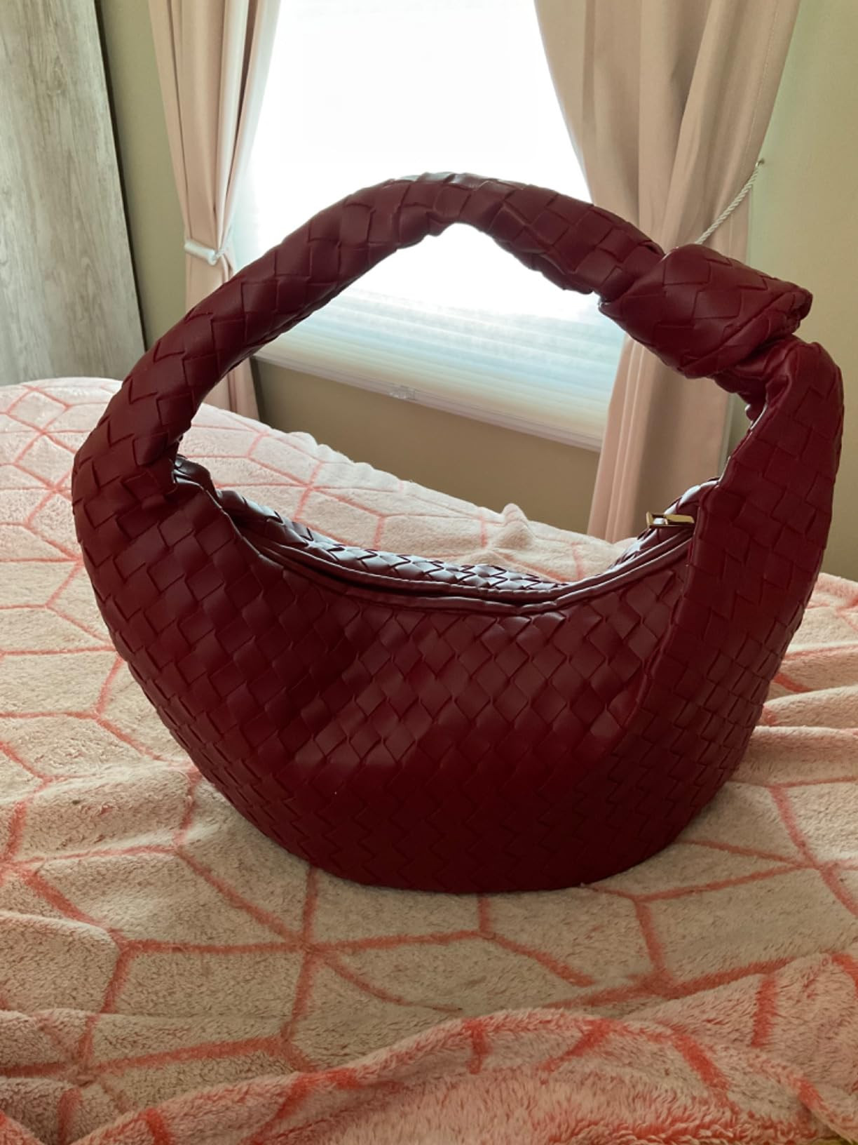 Apryl Woven Purse for Women - Woven Tote bag for Women - Knotted Slouchy Large Shoulder Bags - So... | Amazon (US)