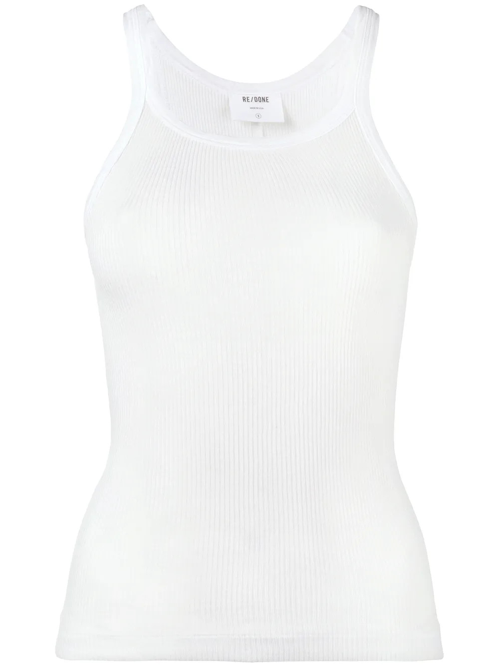 RE/DONE Ribbed Tank Top - Farfetch | Farfetch Global