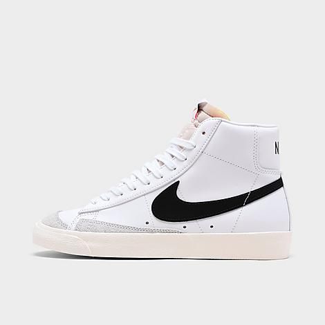 Nike Women's Blazer Mid '77 Casual Shoes in White/White Size 11.5 Leather/Suede | Finish Line (US)