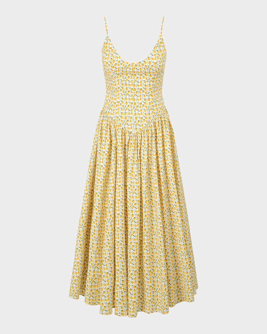 STAUD Dena Poplin Maxi Dress | Neiman Marcus