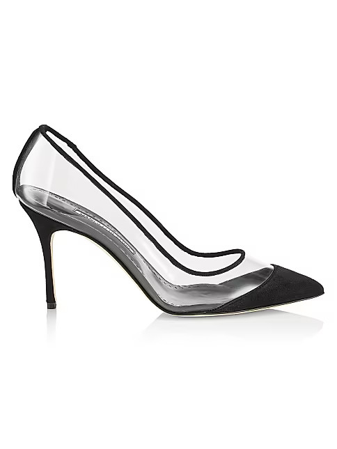 Pachana 90MM PVC & Suede Pumps | Saks Fifth Avenue