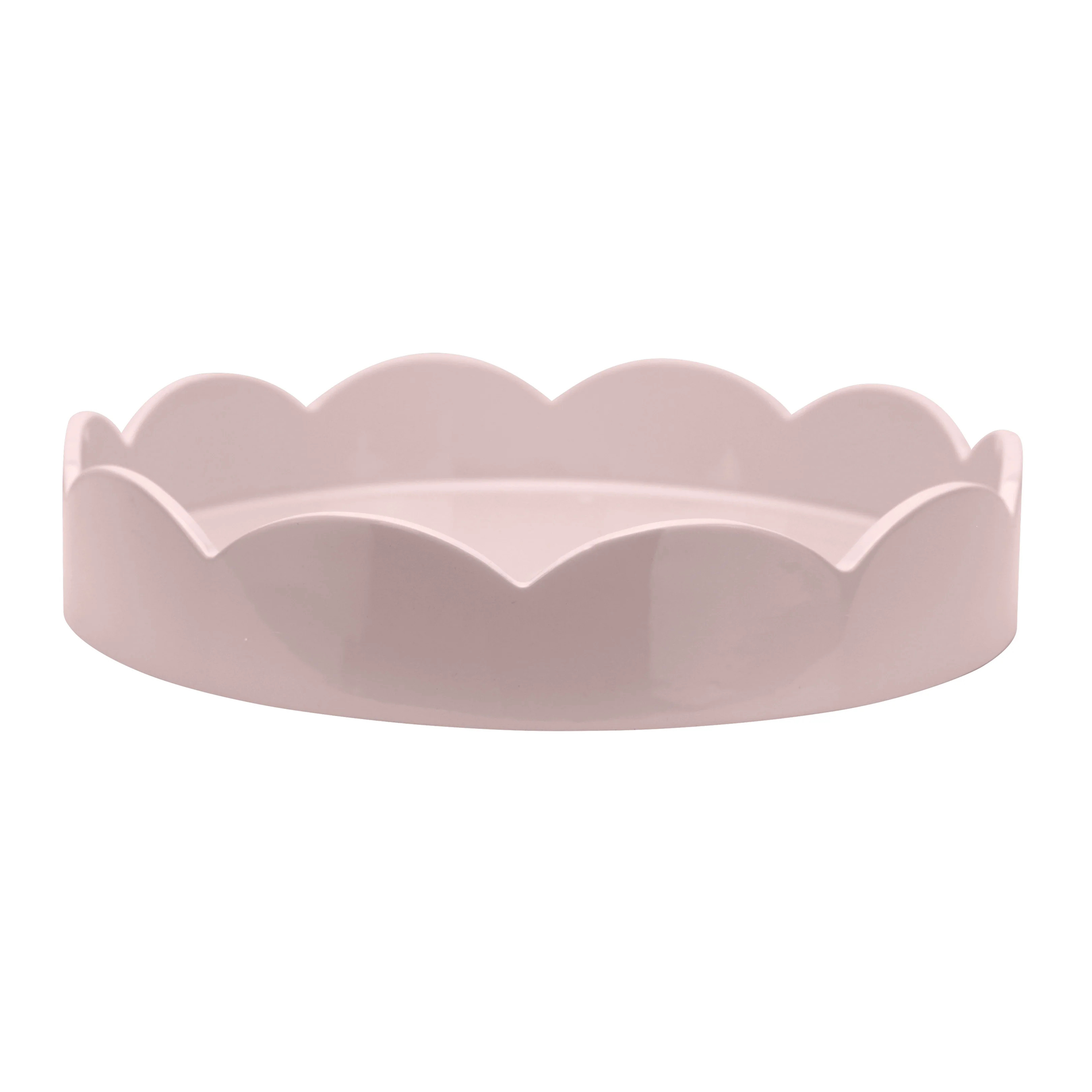 Pale Pink Small Round Scallop Tray | Addison Ross US