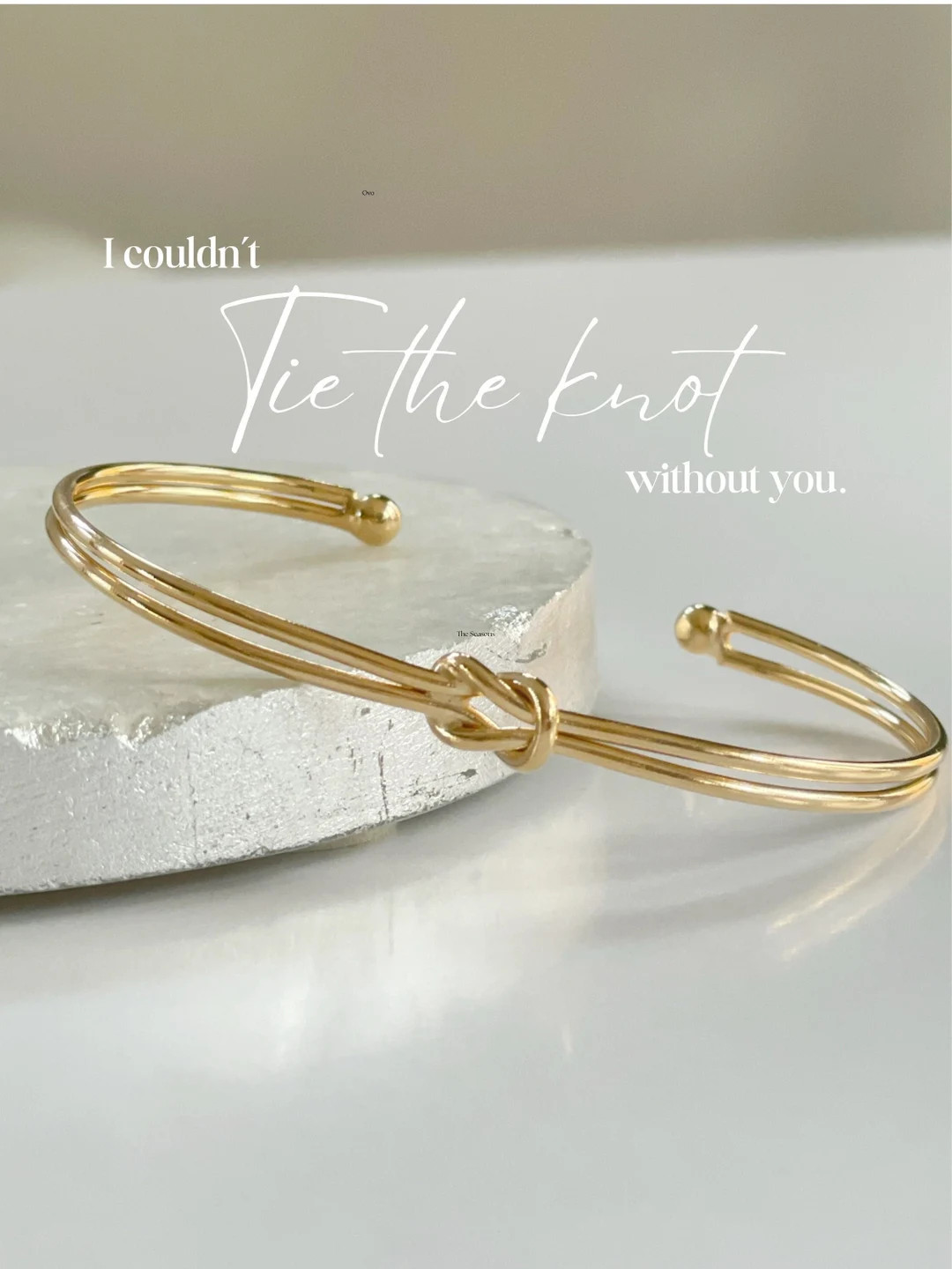 18k Gold Filled Knot Bracelet, Tie the Knot Bracelet for Bridal Party, Gift for Bridesmaid Propos... | Etsy (US)