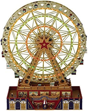 Mr. Christmas World's Fair Grand Ferris Wheel Musical Animated Christmas Decoration, with LED Lig... | Amazon (US)