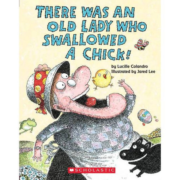 Old Lady Swallowed a Chick (Board Book) (Lucille Colandro) | Target
