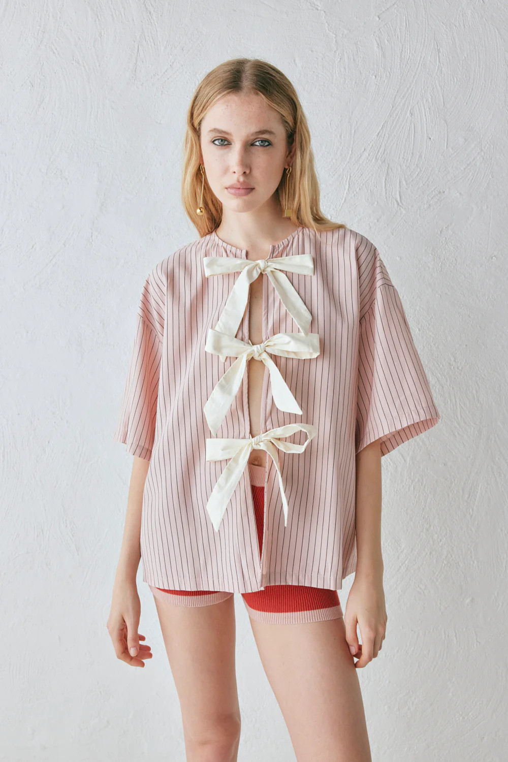 Naomi Smock Top Pink Stripe | VRG Grl