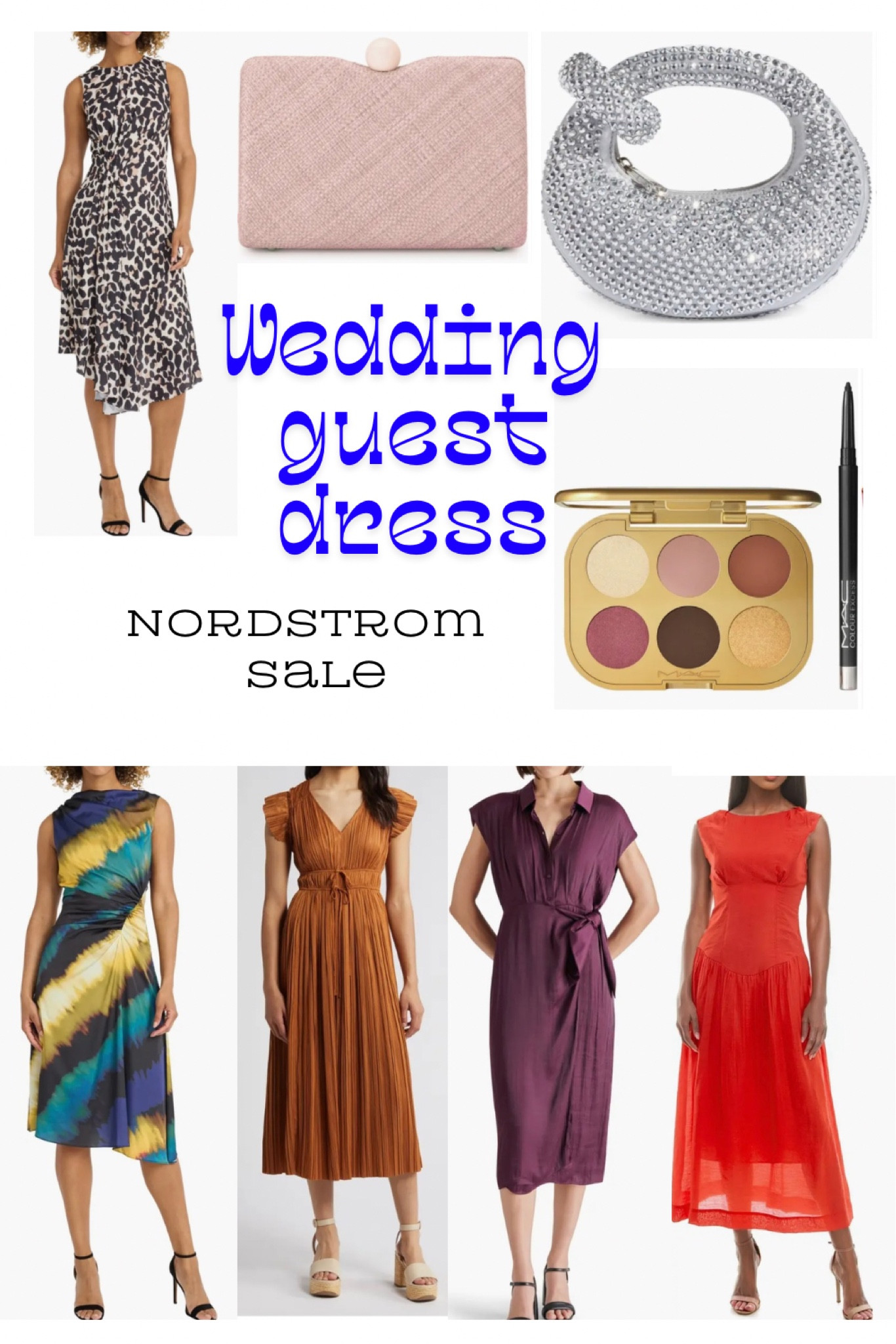 Wedding guest dress, clutch and bling bag for your next invite.  Don’t just do for basic black.

#LTKxNSale #LTKSaleAlert #LTKWedding