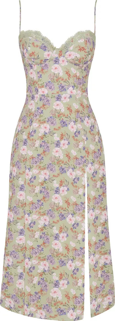 Corset Crepe Midi Sundress | Nordstrom