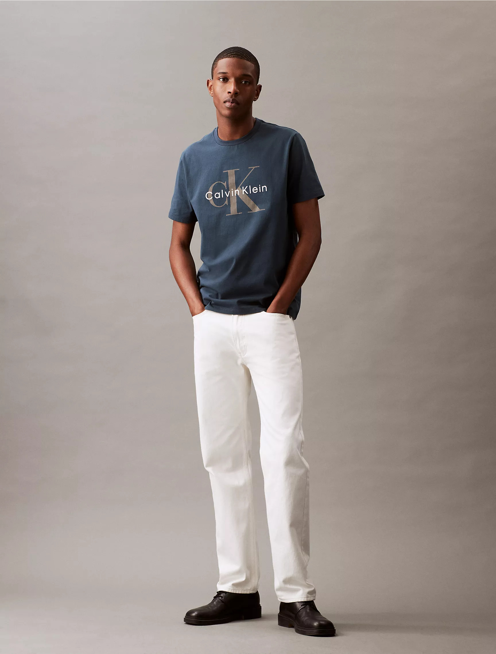 Monogram Logo Crewneck T-Shirt | Calvin Klein | Calvin Klein (US)