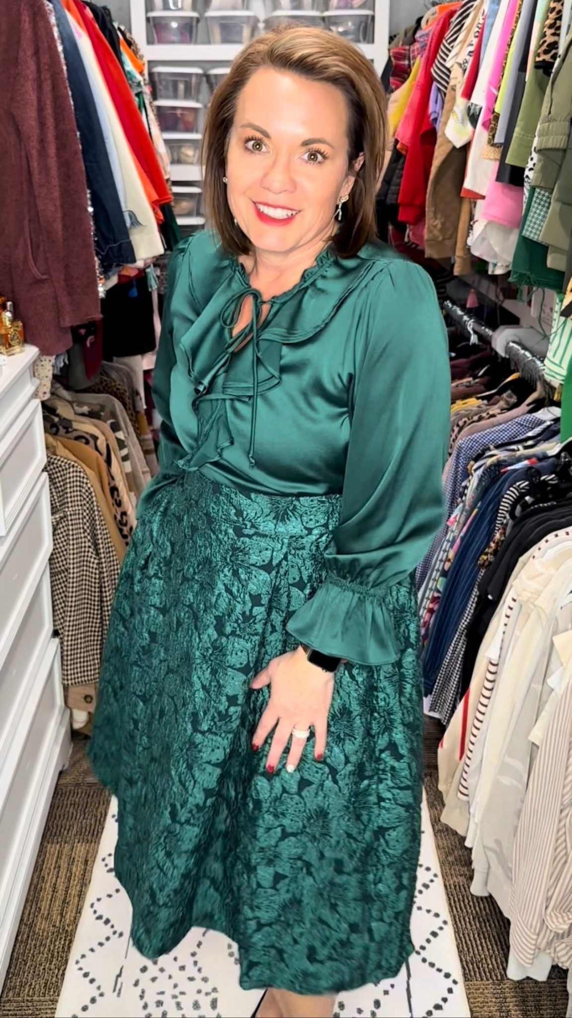 This green skirt from Bloomchic is such a beautiful option for the holiday season. The rich color feels festive and elegant, and the flowy silhouette makes it both flattering and comfortable.

I styled it with a dressy top for a polished holiday look, but this skirt can easily be worn multiple ways — perfect for parties, church, family gatherings, or special dinners. It’s a great piece to build several holiday outfits around.

✨ Save 15% at Bloomchic
Use code Bloomchickol

🔗 This outfit is linked here on LTK.

⸻



Bloomchic
Bloomchic skirt
Bloomchic green skirt
Bloomchic holiday outfit
green skirt holiday outfit
holiday skirt outfit
festive green outfit
holiday skirt look
dressy holiday skirt
elegant holiday outfit
over 40 holiday fashion
over 50 holiday style
holiday church outfit
special occasion skirt
flowy holiday skirt
comfortable holiday outfit
holiday capsule wardrobe
LTK holiday outfit
LTK skirt finds
affordable holiday fashion
holiday outfit ideas women
dressy casual holiday style


#LTKHoliday #LTKSaleAlert #LTKFindsUnder50