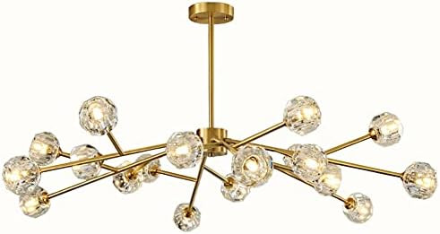Saffbei Crystal Chandeliers Modern Sputnik Chandeliers Crystal Pendant Light with 18 Lights Contempo | Amazon (US)