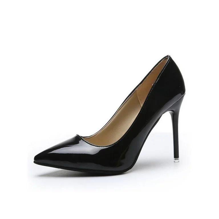 Rockomi Women Lightweight Dress Shoes Work Comfort High Heel Pumps Womens Prom Slip On Black 8.5 ... | Walmart (US)