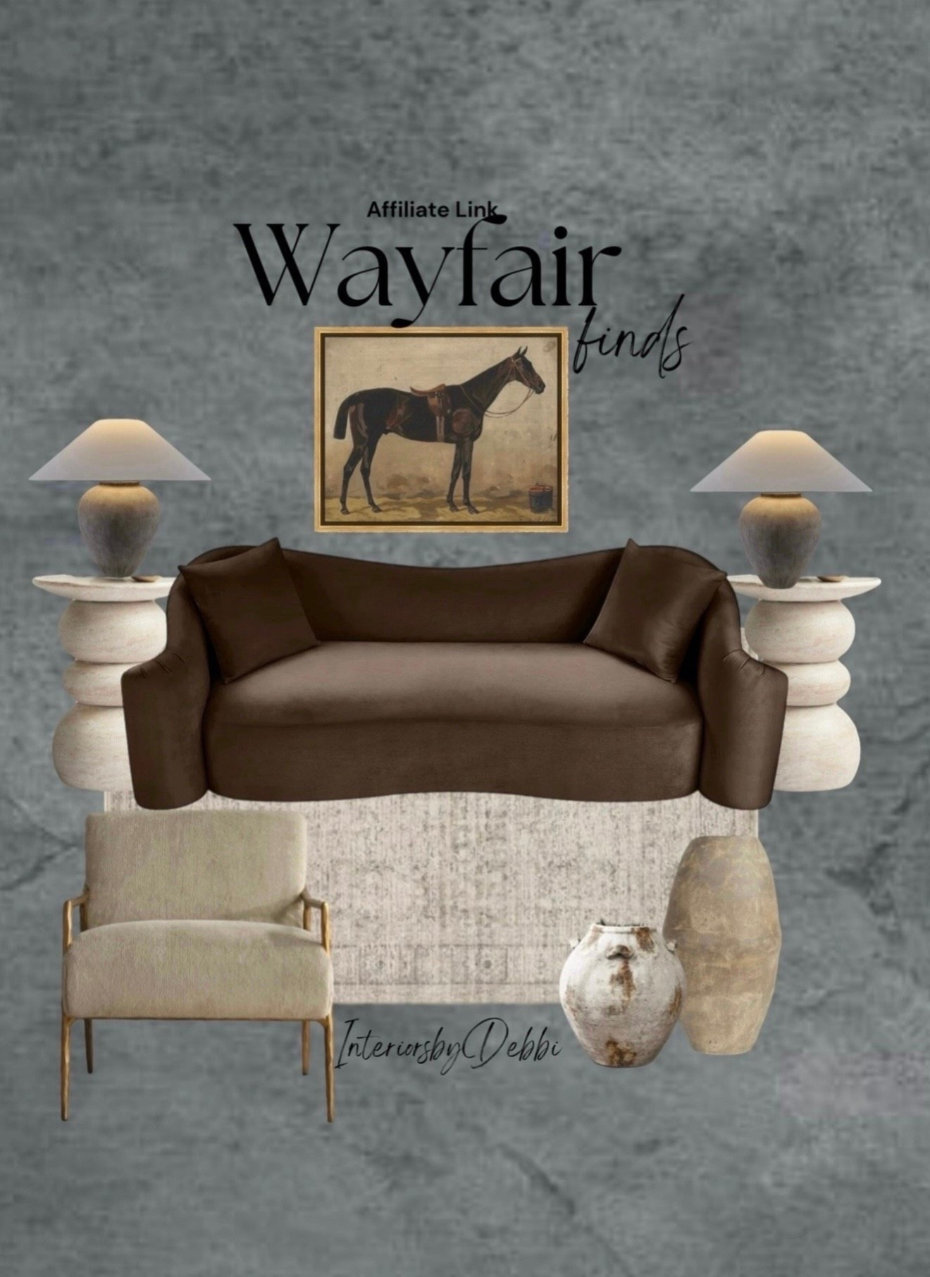 Wayfair Finds
Brown sofa, accent chair, side tables, framed art, lamps, area rug, transitional home, modern decor, amazon find, amazon home, target home decor, mcgee and co, studio mcgee, amazon must have, pottery barn, Walmart finds, affordable decor, home styling, budget friendly, accessories, neutral decor, home finds, new arrival, coming soon, sale alert, high end look for less, Amazon favorites, Target finds, cozy, modern, earthy, transitional, luxe, romantic, home decor, budget friendly decor, Amazon decor #wayfair

Follow my LTK @InteriorsbyDebbi on the @shop.LTK app to view this post and get my exclusive app-only content!



#LTKSeasonal #LTKHome