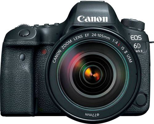 Canon - EOS 6D Mark II DSLR Video Camera with EF 24-105mm f/4L IS II USM Lens - Black | Best Buy U.S.