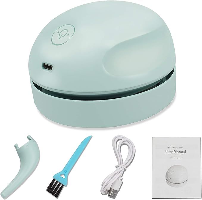 Amazon.com: Desktop Vacuum Cleaner USB Charging with Vacuum Nozzle Cleaning Brush, Detachable Des... | Amazon (US)