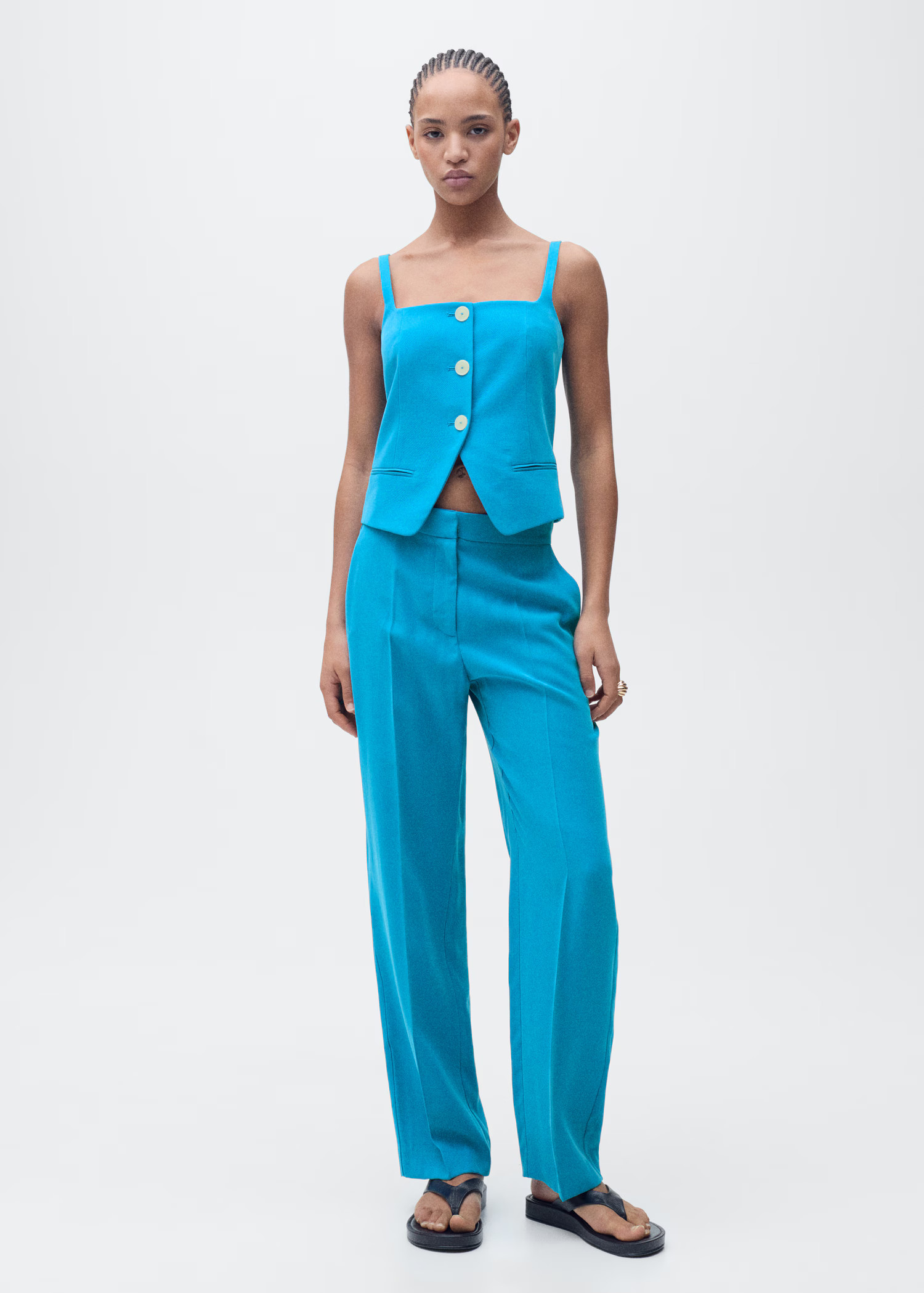 Suit waistcoat with open back | Mango (US/MX/AU)